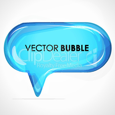 vector bubble on white background