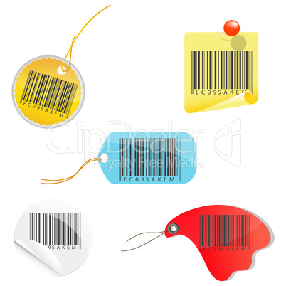 tags of barcodes
