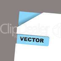 Paper corner slot blue angle