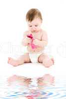 baby with cell phone