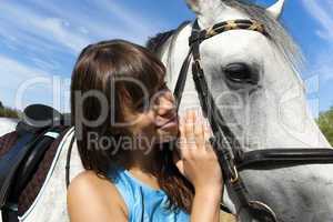 Girl and horse