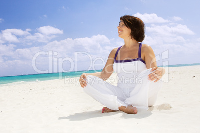 meditation on the beach