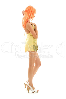 lovely girl with orange hair