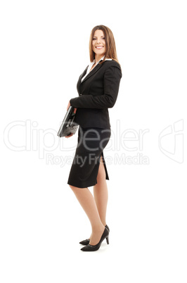 businesswoman with laptop computer