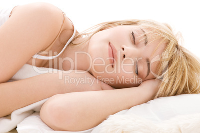 sleeping girl