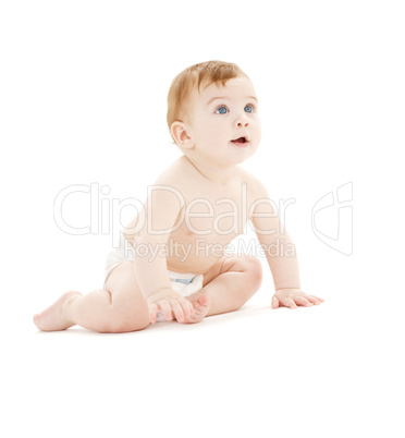 baby boy in diaper