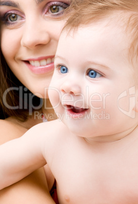 baby boy in mother hands baby boy in mother hands