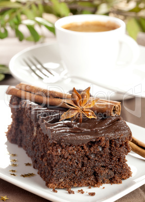 frischer Schokoladenkuchen / fresh chocolate cake