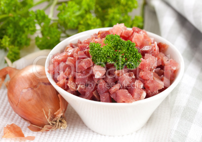 frische Schinkenwürfel / fresh ham diced