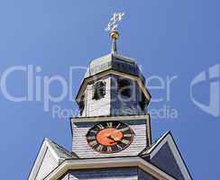 Church - Kirchturm mit Uhr