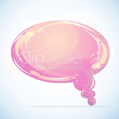 vector bubble on white background