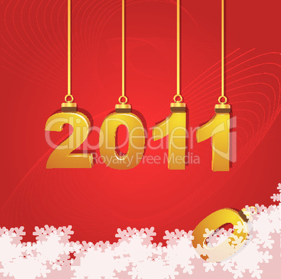 new year card with 2011