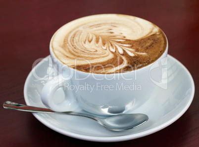 Cappuccino Tasse mit Löffel - Coffee Time