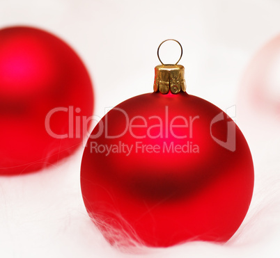 Weihnachtskugeln rot rosa - Christmas Bauble