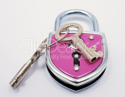 Schloss pink - colourful lock