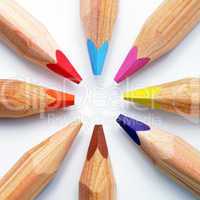 Buntstifte Kreis Farben - Crayon Circle Colours