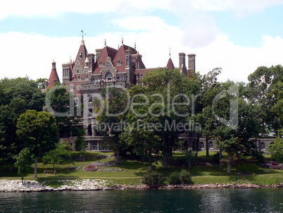 Boldt Castle on Heart Island, Ontario lake, Canada