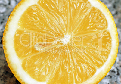 Lemon close-up - Zitrone geschnitten - Nahaufnahme