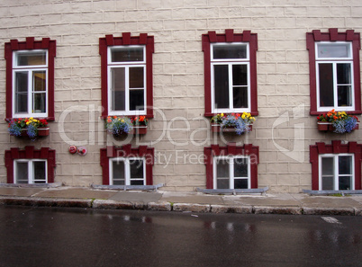 Street in old Quebec, Canada