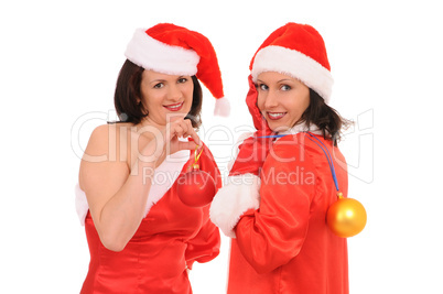 two woman santa