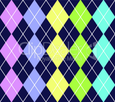 Vector colorful argyle pattern