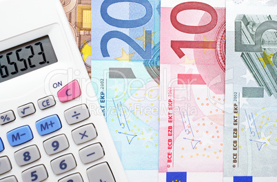 Taschenrechner mit Euros - Calculator with Euros