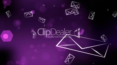 Envelopes in Purple Tone