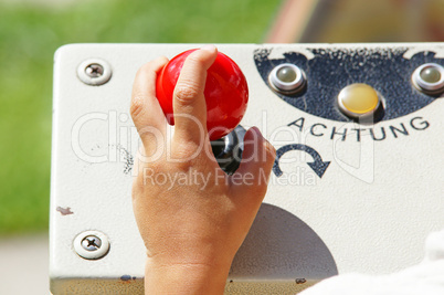 Child's Hand with Joystick