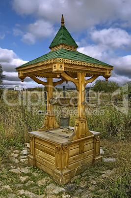 Wooden draw-well