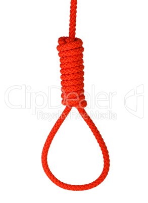 Noose isolated on white