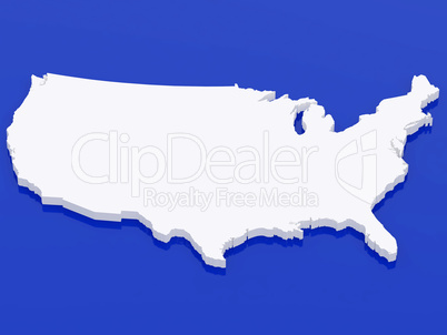 3d map USA