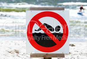 Baden verboten - Swimming not allowed