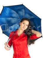 Beautiful girl with umbrella
