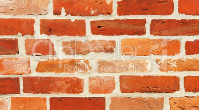 Die alte Steinmauer - Old orange Brick Wall