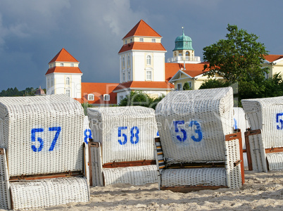 Strandkörbe in der Abendsonne - Beach Chairs