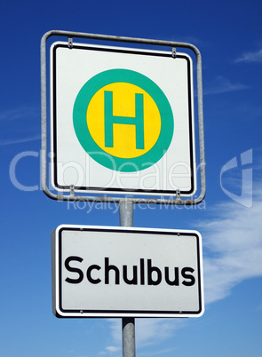 Bus Haltestelle - Schulbus