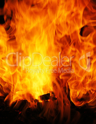 Das lodernde Feuer - The burning Fire
