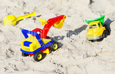 Spielzeug am Sand Strand - Toys at the Beach