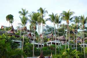 Luxury villas of Thai style hotel, Phuket, Thailand