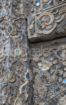 Old wood carving