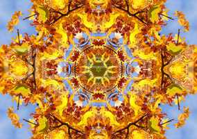 Herbst Farben Mandala - Autumn Design Mandala