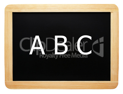 A B C - Konzept Tafel