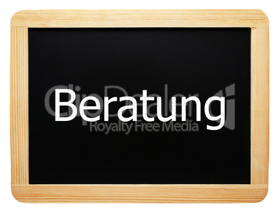 Beratung - Konzept Schild