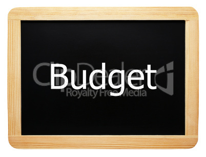 Budget - Concept Sign - Konzept Tafel
