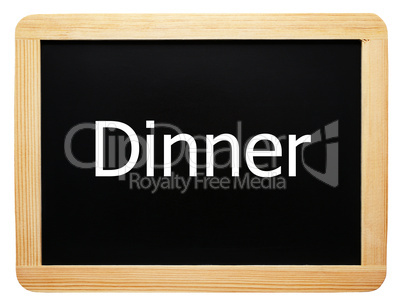 Dinner - Concept Sign - Konzept Tafel