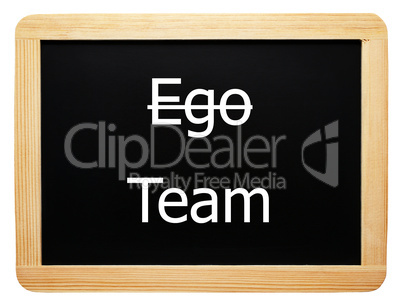 Ego / Team - Konzept Tafel - Concept Sign