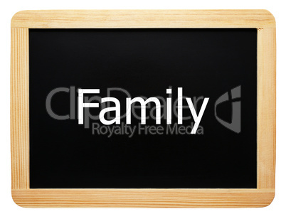 Family - Concept Sign - Konzept Tafel