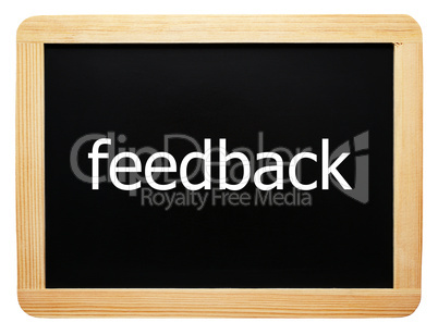 feedback - Concept Sign - Konzept Tafel