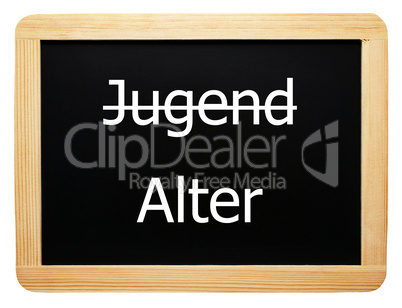 Jugend / Alter - Konzept Tafel