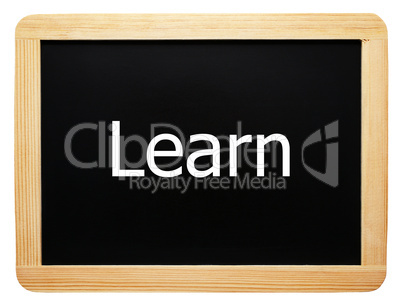 Learn - Concept Sign - Konzept Tafel